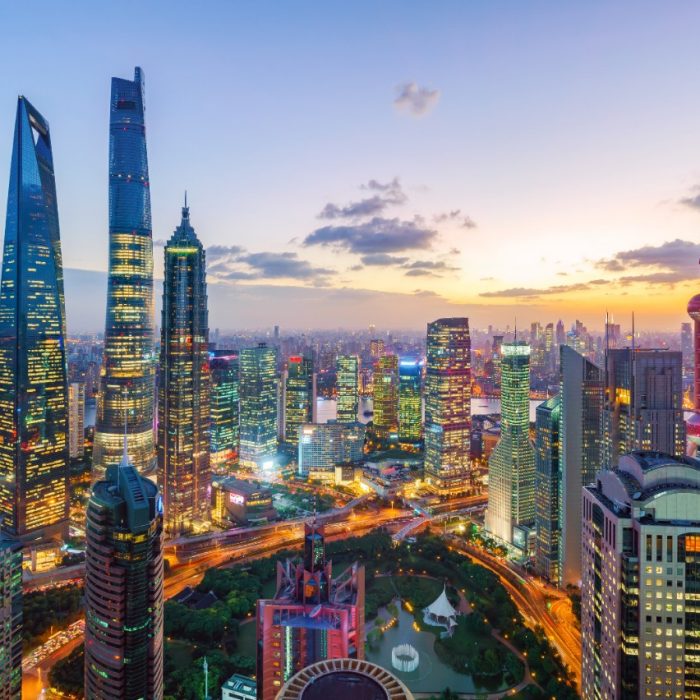 Shanghai Skyline Sunset